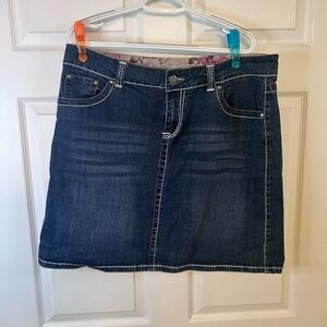 Classic Blue Denim Mini Skirt